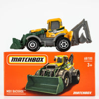 2021 Matchbox Power Grabs #68 MBX Backhoe AMBER YELLOW | MATCHBOX CITY | FSB