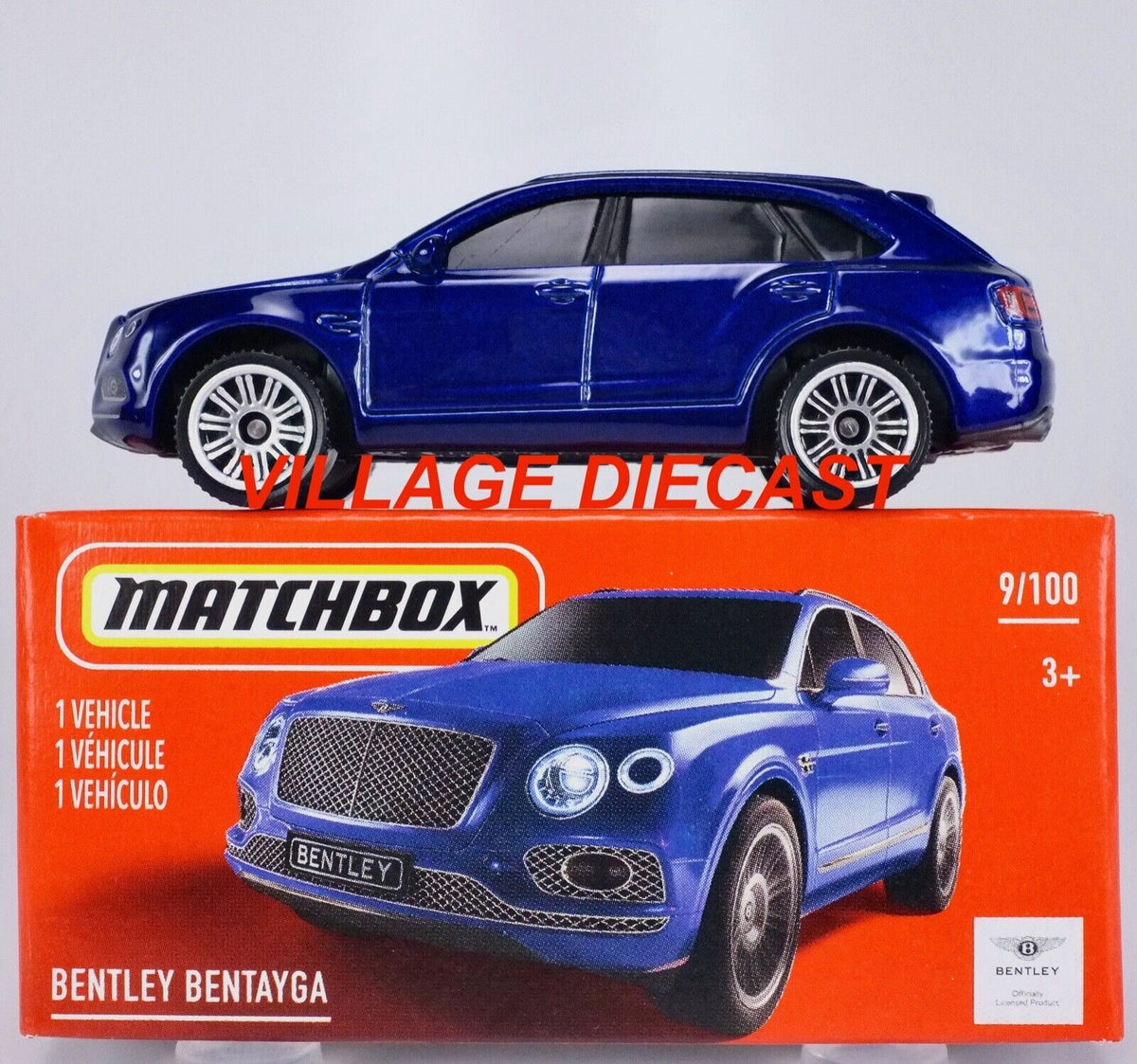 2021 Matchbox Power Grabs #9 Bentley Bentayga MOROCCAN BLUE / MIB ...