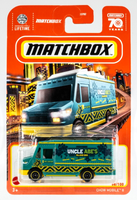 2023 Matchbox #58 Chow Mobile II TEAL | UNCLE ABE'S ISLAND BBQ | FSC