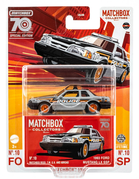 2023 Matchbox Collectors #10 1993 Ford Mustang LX SSP MATTE GREY | 70th | FSC