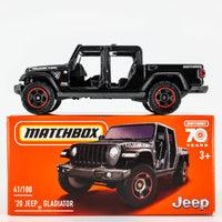 2023 Matchbox Power Grabs #41 '20 Jeep Gladiator BLACK CLEARCOAT | RUBICON | FSC