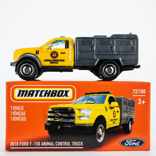 2021 Matchbox Power Grabs #72 2010 Ford F-150 Animal Control Truck YELLOW | FSB