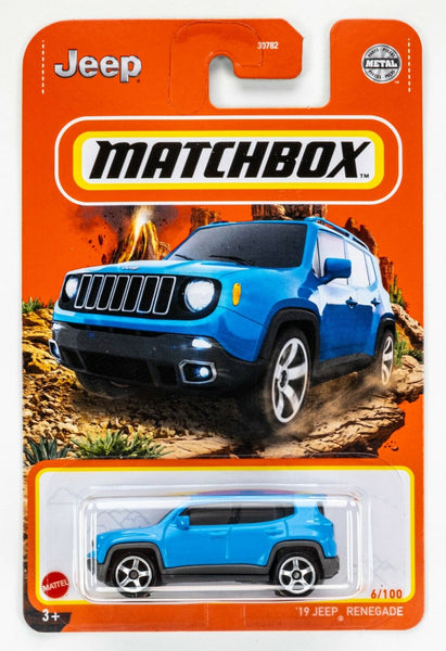 2022 Matchbox #6 '19 Jeep Renegade SIERRA BLUE | MOC