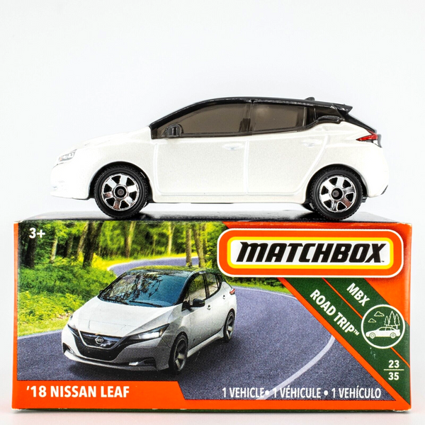 2018 Matchbox Power Grabs #91 '18 Nissan LEAF | PEARL WHITE | FSB