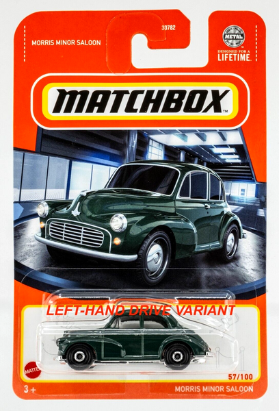 2024 Matchbox #57 Morris Minor Saloon EMPIRE GREEN | LHD VARIANT | FSC