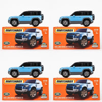 2022 Matchbox Power Grabs #69 2020 Land Rover Defender BLUE | 4-PACK LOT | FSB