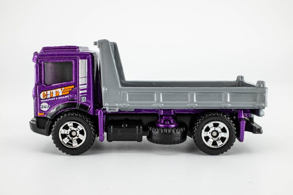 2015 Matchbox #41 Pit King PURPLE METALLIC | CITY TRANSPORT & HAULING | MINT