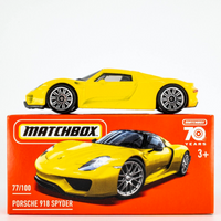 2023 Matchbox Power Grabs #77 Porsche 918 Spyder RACING YELLOW | FSB