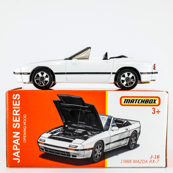 2023 Matchbox Japan Series J-16 Mazda RX-7 CRYSTAL WHITE | FSB