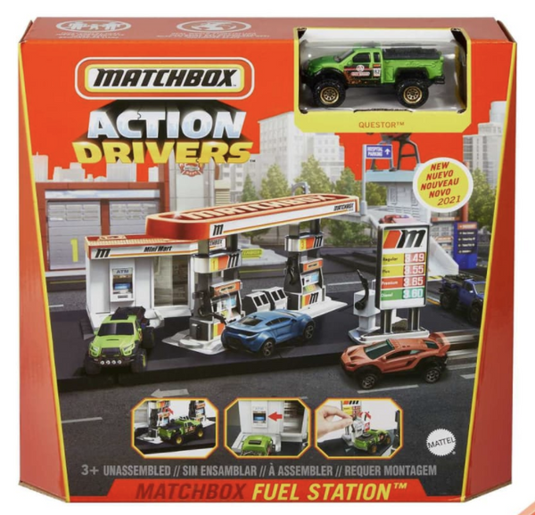 2021 Matchbox Action Drivers Fuel Station w/ Questor | FACTORY SEALED BOX