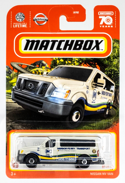2023 Matchbox #71 Nissan NV (Passenger) Van OFF-WHITE | HARBOR FERRY | FSC