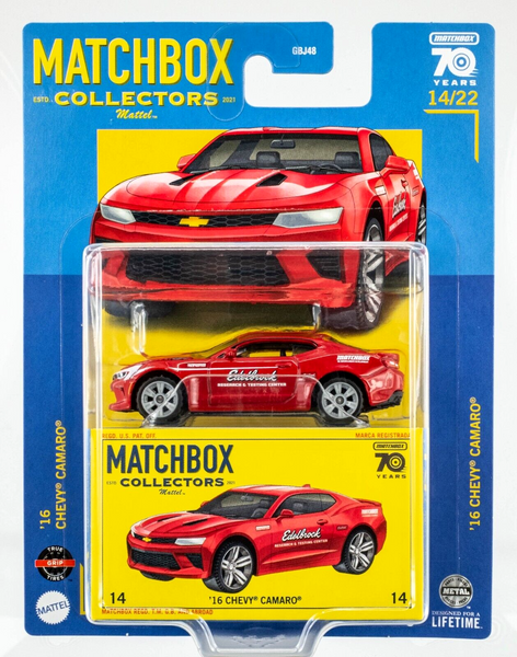 2023 Matchbox Collectors #14 '16 Chevy Camaro RED HOT | EDELBROCK | FSC