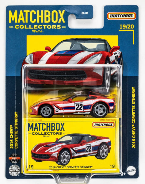 2022 Matchbox Collectors #19 2016 Chevy Corvette Stingray RED | FSC