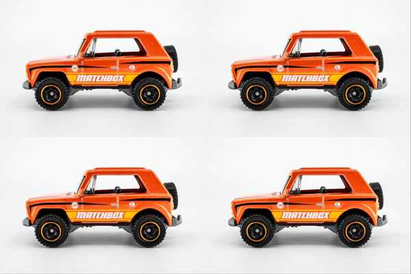 2021 Matchbox #17 MBX Field Car™ ORANGE METALLIC | MATCHBOX | 4-PACK LOT | MINT