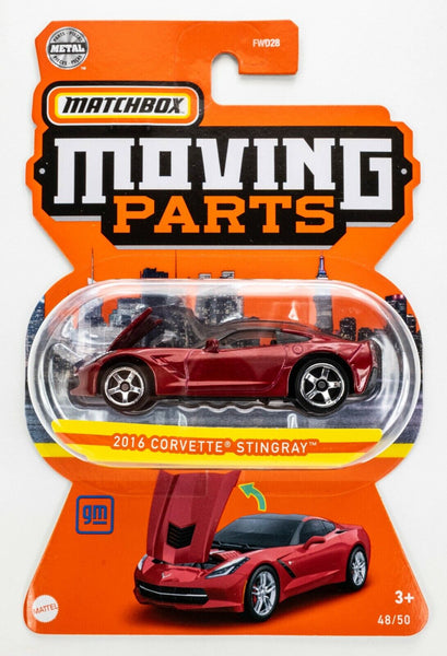 2022 Matchbox Moving Parts #48 2016 Corvette Stingray LONG BEACH RED | FSC