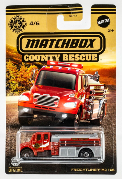 2024 Matchbox County Rescue #4 Freightliner M2 106 RED | FSC