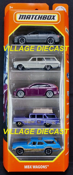 2021 Matchbox MBX Wagons 5-Pack Audi | Ford | Cadillac | Chevrolet FULL LUGGAGE