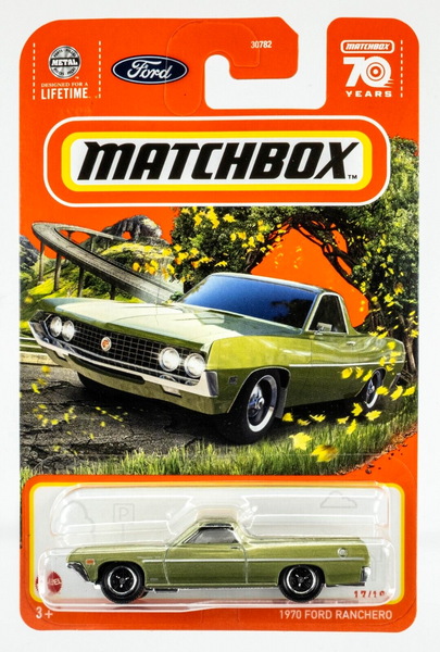 2023 Matchbox #17 1970 Ford Ranchero GREEN STARDUST | TRI-SPOKE WHEEL | FSC