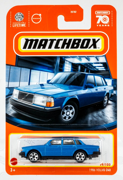2023 Matchbox #99 1986 Volvo 240 MIST BLUE | FSC