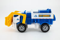 2016 Matchbox #14 Garbage Gulper WHITE | BLUE | CITY SERVICES | MINT