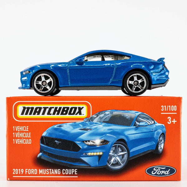 2021 Matchbox Power Grabs #31 2019 Ford Mustang Coupe VELOCITY BLUE | FSB