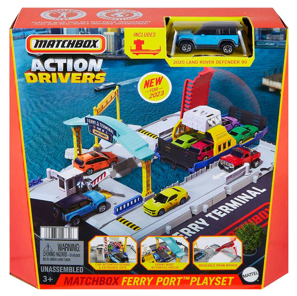 2023 Matchbox Action Drivers Ferry Port w/ 2020 Land Rover Defender 90 | FSB