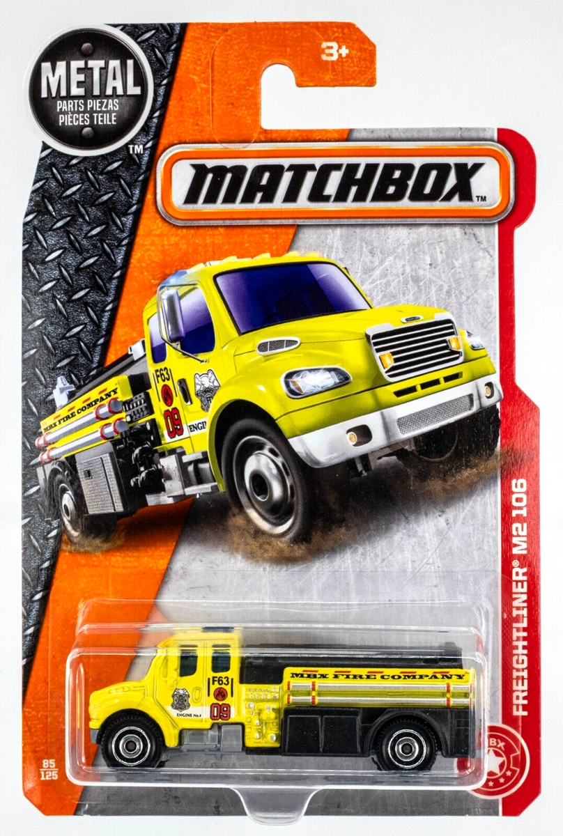 2017 Matchbox #85 Freightliner M2 106 YELLOW | MBX FIRE COMPANY | FSC ...