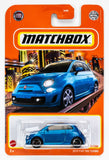 2022 Matchbox #11 2019 Fiat 500 Turbo LASER BLUE METALLIC / MOC