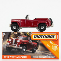 2020 Matchbox Power Grabs #38 1948 Willys Jeepster LUZON RED | FSB