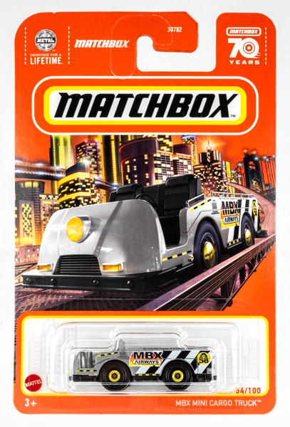 2023 Matchbox #54 MBX Mini Cargo Truck SILVER | MBX AIRWAYS | NO CARGO | FSC