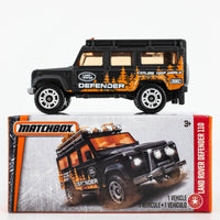 2017 Matchbox Power Grabs #84 Land Rover Defender 110 BLACK | EXPLORE | FSB