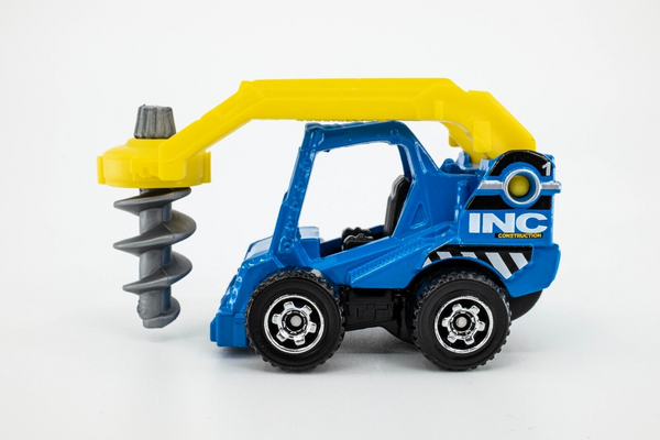 2019 Matchbox #33 Drill Digger BLUE | YELLOW | INC CONSTRUCTION | MINT