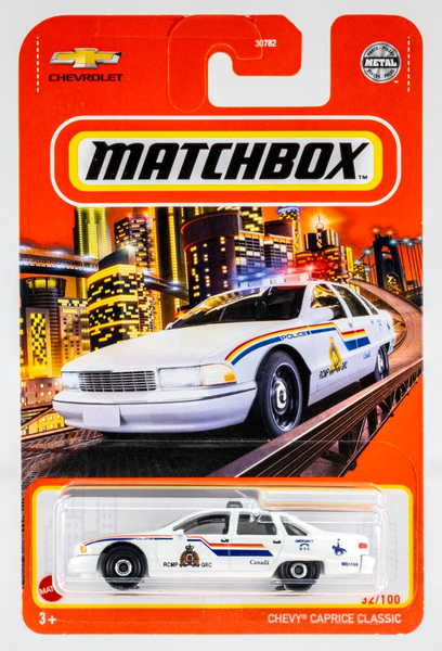 2021 Matchbox #32 Chevy Caprice Classic (Police) RCMP CANADA | FSC