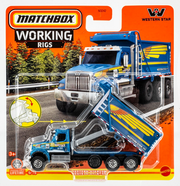 2024 Matchbox Working Rigs #9 Western Star 49X BLUE | LIL' GARRY'S | FSC