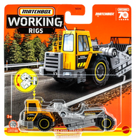 2023 Matchbox Working Rigs #9 MBX Road Scraper ORANGE | SILVER | FSC