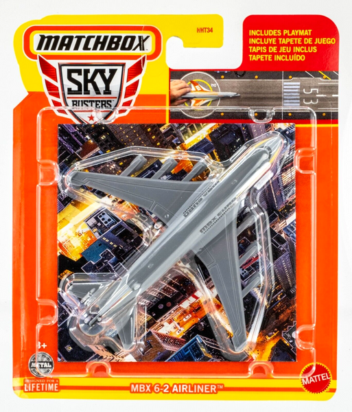 2024 Matchbox Sky Busters #5 MBX 6-2 Airliner GREY | MBX EURO | FSC