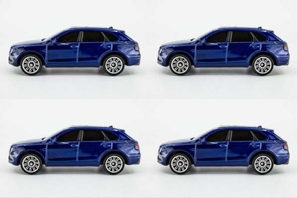 2021 Matchbox #9 Bentley Bentayga MOROCCAN BLUE | 4-PACK LOT | MINT