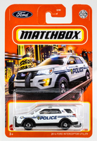 2022 Matchbox #92 2016 Ford Interceptor Utility WHITE | MONROEVILLE | FSC