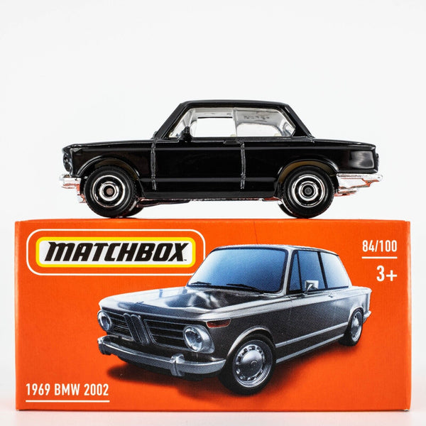 2021 Matchbox Power Grabs #84 1969 BMW 2002 SCHWARZ BLACK | FSB