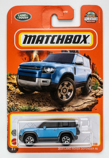 2022 Matchbox #69 2020 Land Rover Defender LIGHT BLUE METALLIC / MOC