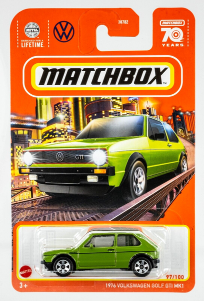 2023 Matchbox #97 1976 Volkswagen Golf GTI MK1 GREEN | w/ SKATEBOARDS | FSC