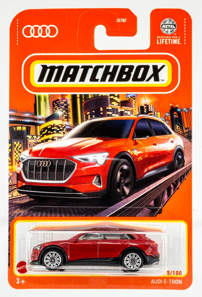 2024 Matchbox #5 Audi E-Tron CATALUYNA RED | FSC