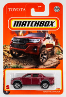 2021 Matchbox #13 Toyota Hilux Pickup RED MICA METALLIC | FSC