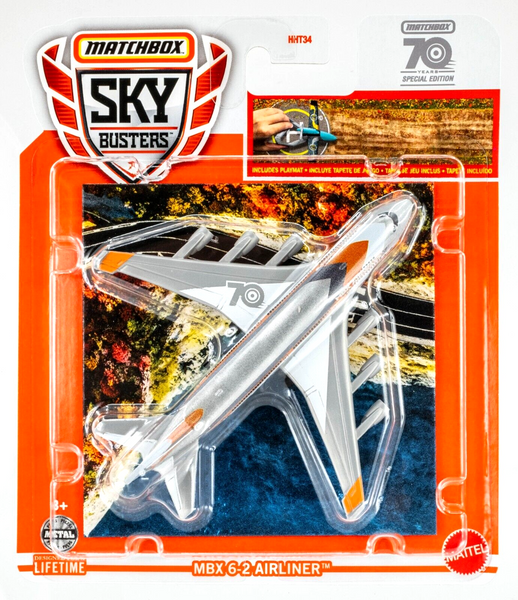 2023 Matchbox Sky Busters #10 MBX 6-2 Airliner SILVER | 70 YEARS SPECIAL | FSC