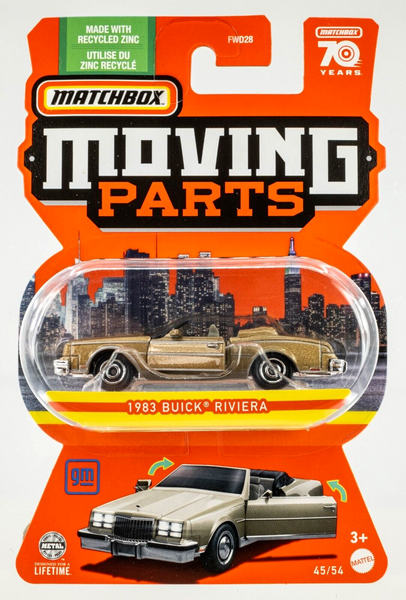 2023 Matchbox Moving Parts #45 1983 Buick Riviera GOLD FIREMIST | FSC
