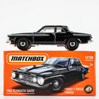 2021 Matchbox Power Grabs #12 1962 Plymouth Savoy SILHOUETTE BLACK | FSB