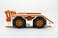 2015 Matchbox #6 Runway Wrangler WHITE | ORANGE | RINGED GEAR WHEEL | MINT