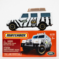 2022 Matchbox Power Grabs #45 1965 Land Rover Gen II WHITE | AFRICA | FSB