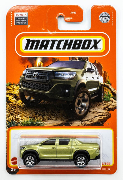 2022 Matchbox #40 2018 Toyota Hilux Pickup LIME RUSH (GREEN) | MOC