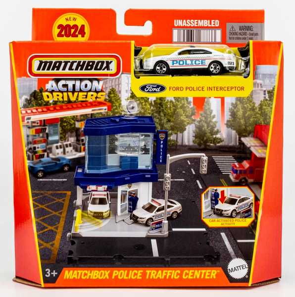 2024 Matchbox Action Drivers Police Traffic Center w/ Ford Police | FSB